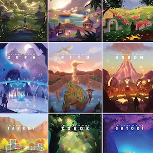 LoZ Travel Stationen • Druck • Poster
