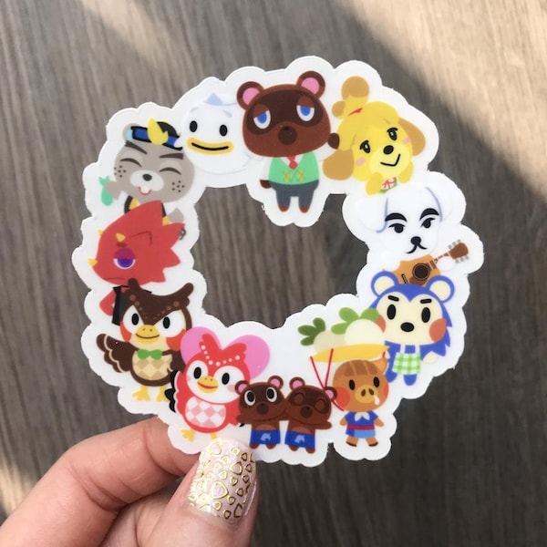 Animal Village • Cute Video Game • Clear Vinyl Sticker