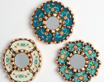 Peruvian Mirrors &quot; Genial 9&quot; - Interior decoration - Wall mirror - Home decoration - Decorative mirrors