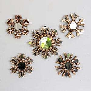 Peruvian Mirrors &quot;Esperanza Collection 16cm&quot; - Interior decoration - Wall Mirror - Home decoration - Decorative mirrors - Crafts