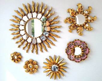 Peruvian Mirrors "Sensational Sun" - Interior decoration - Wall mirror - Home decoration - Decorative mirrors - Peruvian Crafts