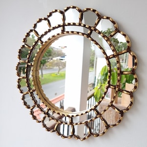 Peruvian Mirrors &quot;Harmonious 35cm&quot; - Interior decoration - Wall mirror - Home decoration - Decorative mirrors - Crafts