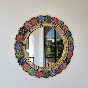 Peruvian Mirrors Cuscaja Multicol 2 Interior decoration Wall mirror Home decoration Decorative mirrors Peruvian Crafts image 2