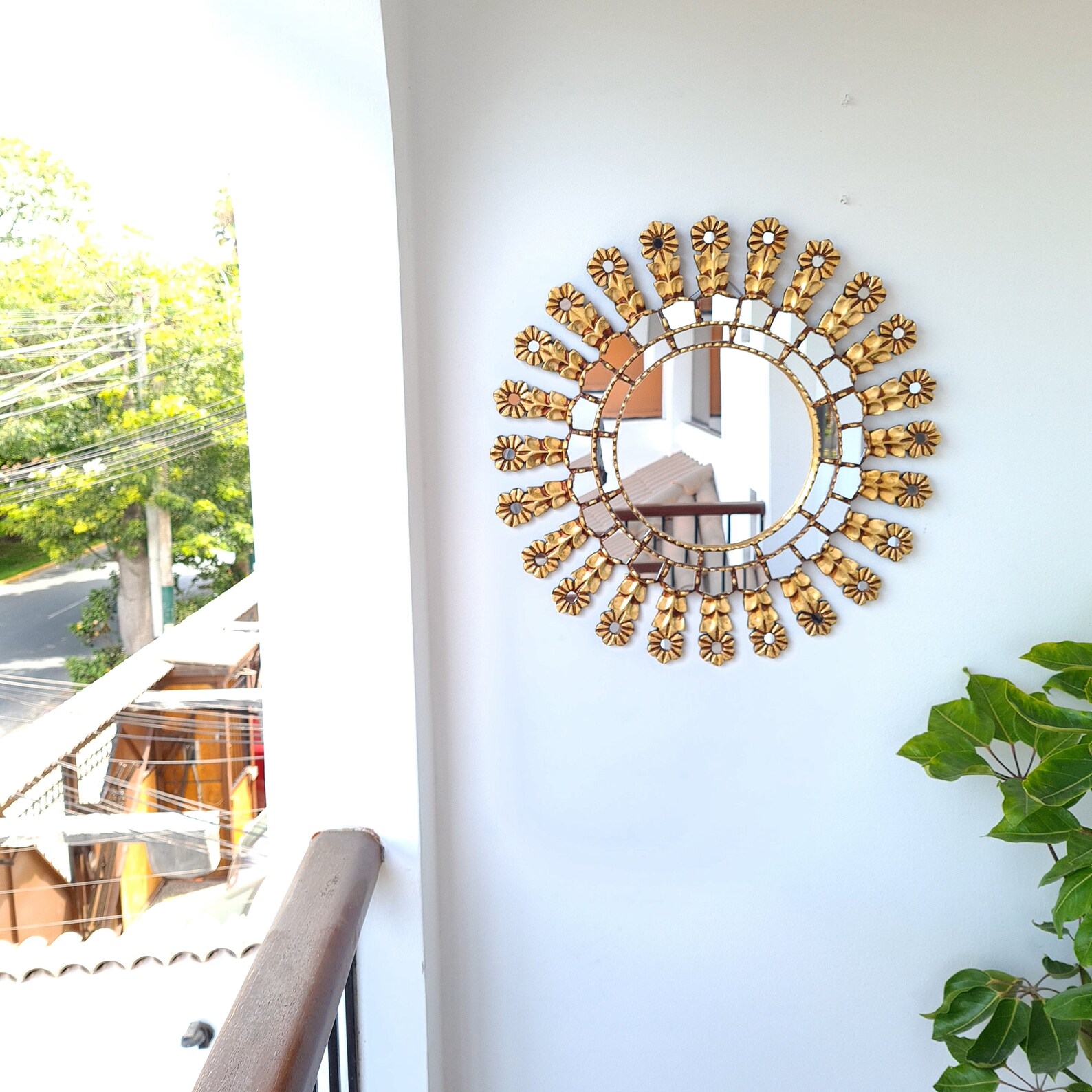 Peruvian Mirrors rosa Venosa 60cm Decoracion | Etsy