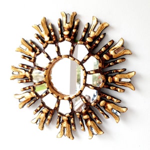 Peruvian Mirrors &quot; Copa 25cm &quot;- Interior decoration - Wall mirror - Home decoration - Decorative mirrors - Peruvian Crafts