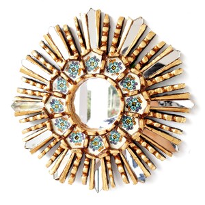 Peruvian Mirrors &quot;Ivory Lima 25cm&quot; - Interior decoration - Wall mirror - Home decoration - Decorative mirrors - Peruvian Crafts