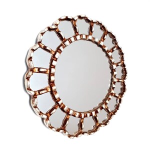 Peruvian Mirrors "silver 25cm" - Interior decoration - Wall Mirror - Home decoration- Decorative mirrors - Peruvian Crafts