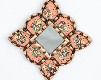 Peruvian Mirrors &quot;1 Harmonious Mirror 20cm / 7.8 inch&quot; - Interior decoration - Wall mirror - Home decoration - Decorative mirrors