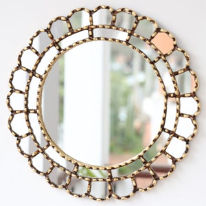 Peruvian Mirrors "Harmonious Gold Mirror 40cm" - Interior decoration - Wall mirror - Home decoration - Decorative mirrors