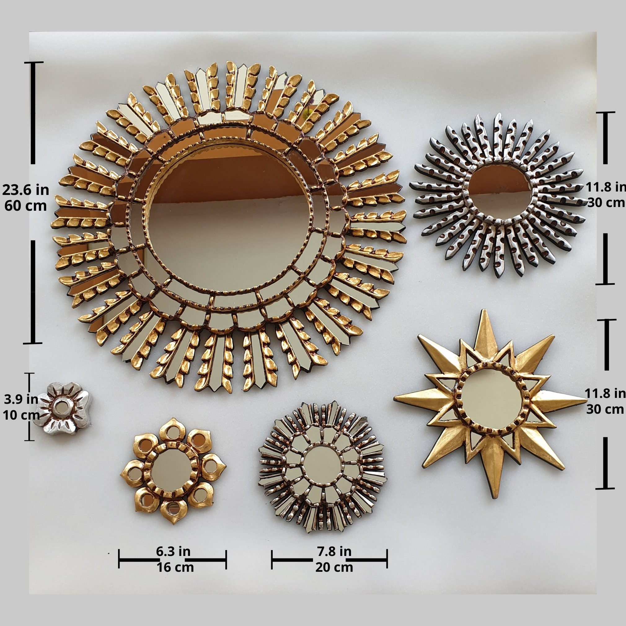 Peruvian Mirrors real Interior Decoration Wall Etsy