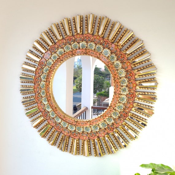 Specchi Peruviani Lima Fino 78 cm Melone Decorazione d'interni