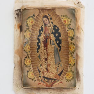 Cuzco Painting "Virgin of Guadalupe" - Religious art - Interior decoration - Cusco school - Painting PF030048
