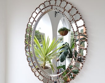 Hermosa Mirror 70cm Oval -Interior Decoration - Wall Mirror - Home Decoration - Decorative Mirrors - Peruvian Crafts