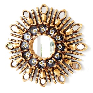 Peruvian Mirrors &quot;Black Eye 25cm&quot; - Interior decoration - Wall mirror - Home decoration - Decorative mirrors - Peruvian Crafts