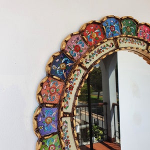 Peruvian Mirrors Cuscaja Multicol 2 Interior decoration Wall mirror Home decoration Decorative mirrors Peruvian Crafts image 3