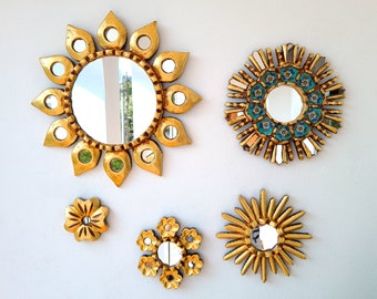 Peruvian Mirrors "Turquoise Octopus" - Interior decoration - Wall Mirror - Home decoration- Decorative mirrors