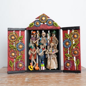 Andenaltar &quot;Hochzeitsschädel&quot; - Innendekoration - Ayacucho-Altar - Wohndekoration RA000023