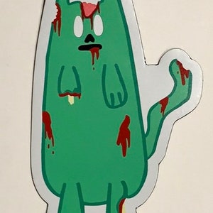 Zombie Cat Magnet