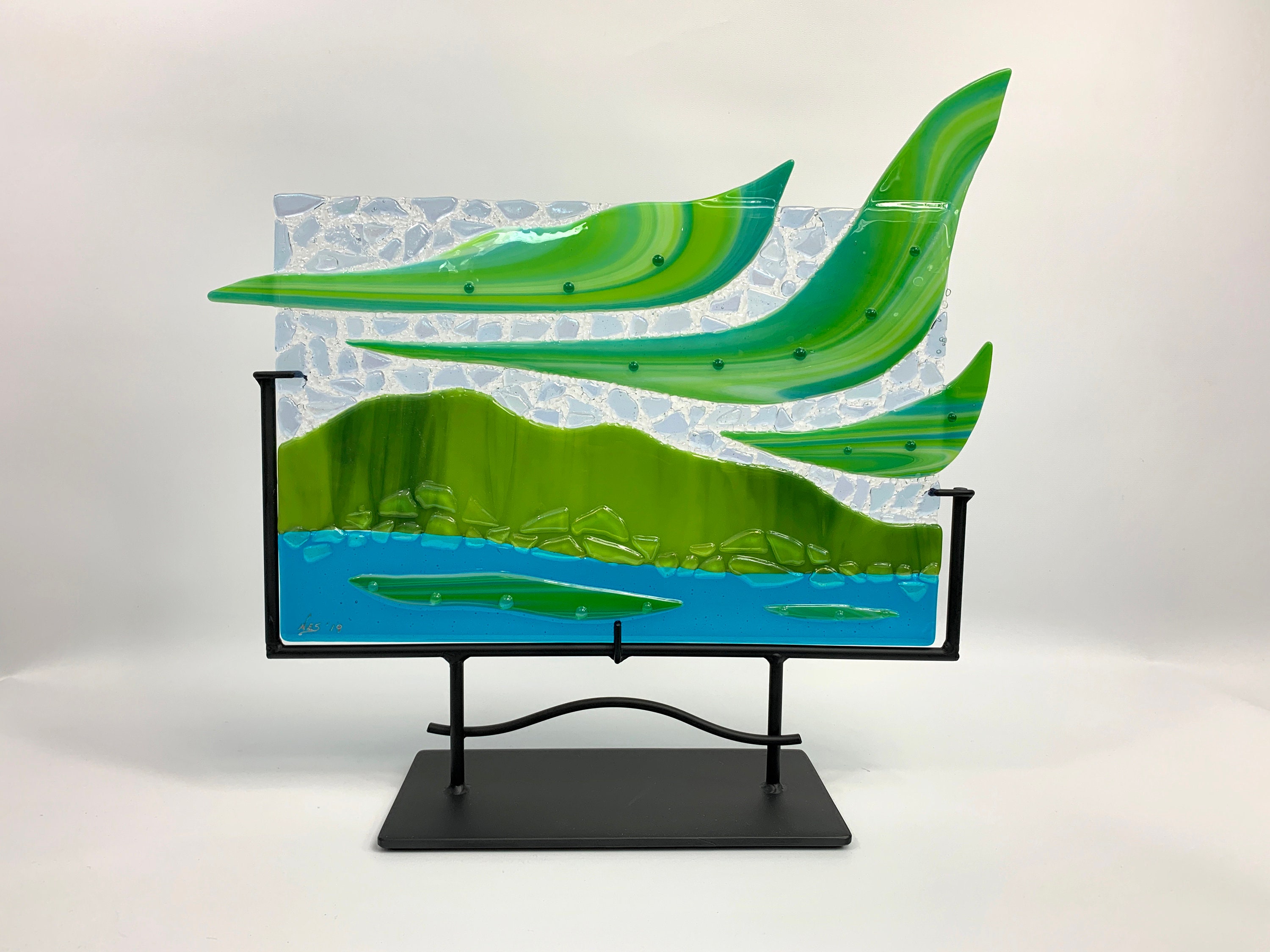 Buy Fused Glass Art Panel Northern Lights Art Panel Online in India Etsy