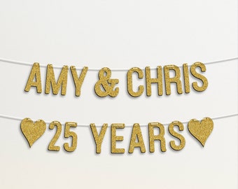 25th Anniversary Decorations Etsy 25th Anniversary Decorations Etsy