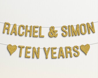 Custom Anniversary Banner WEDDING ANNIVERSARY BANNER G6 Happy Anniversary Banner Anniversary Party Anniversary Party Decoration