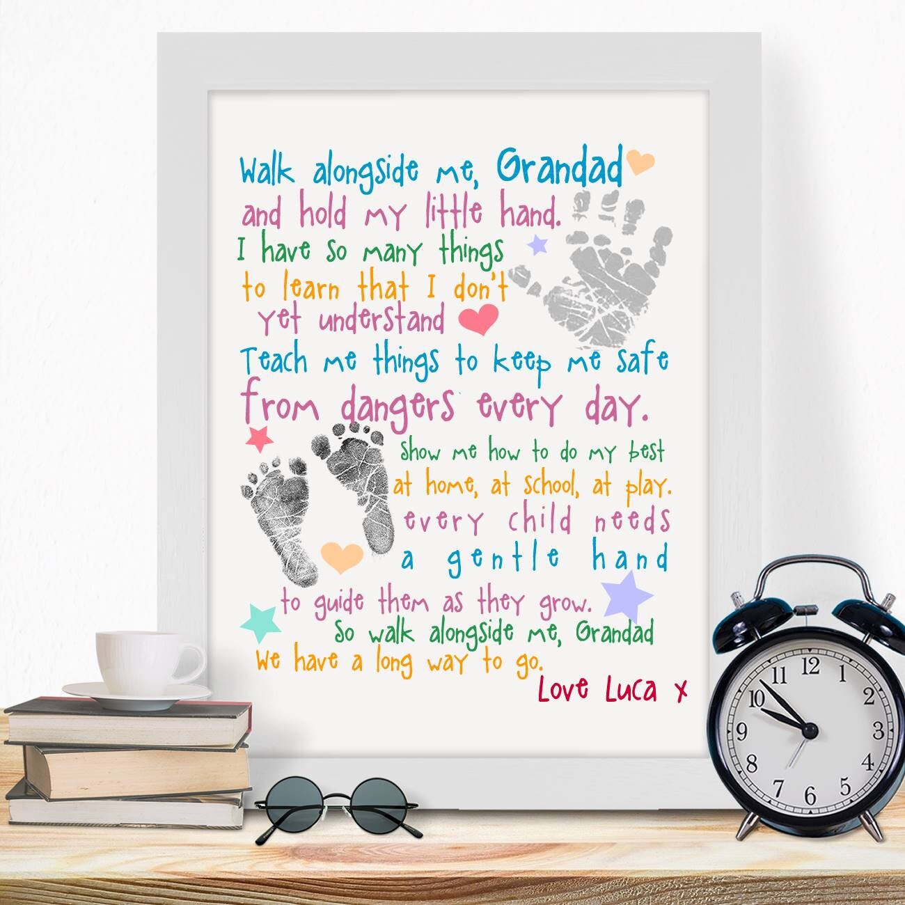 Download Personalised Birthday Fathers Day Gifts For Grandad Grandpa Etsy