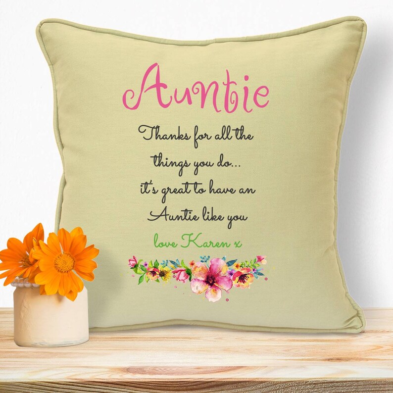 Personalised Birthday Gifts For Auntie Aunty Aunt Thank You... | Etsy