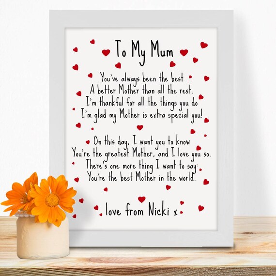 personalised mothers day photo gifts