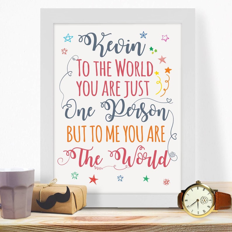 Fathers Day Birthday Photo Frame gift personalised Best Friend Dad Daddy Grandad