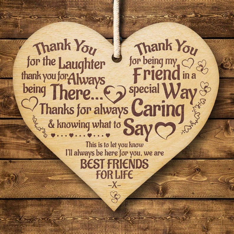 Birthday Gifts for Best Friends Friendship Birthday Gift Thank Etsy UK