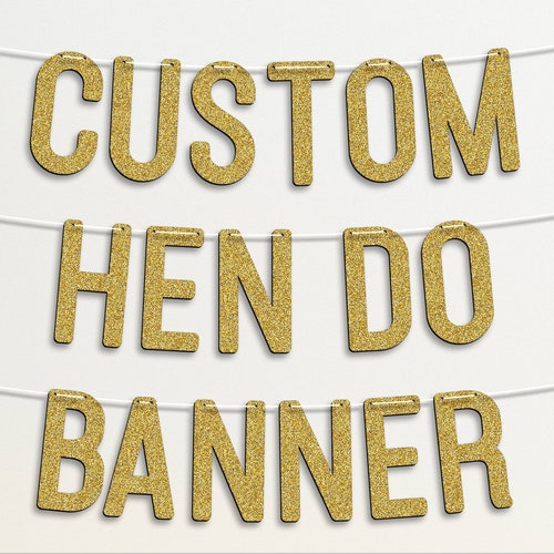 Hen Party Banner PERSONALISED Etsy UK