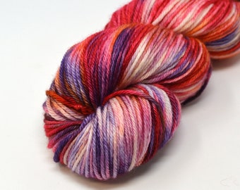 Filato di lana merino superwash variegata / Peso worsted tinto a mano