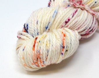 hand dyed yarn | bulky weight yarn | speckled yarn | bulky yarn | speckles | Sweater Yarn | 100% SWM |multi | Sarah