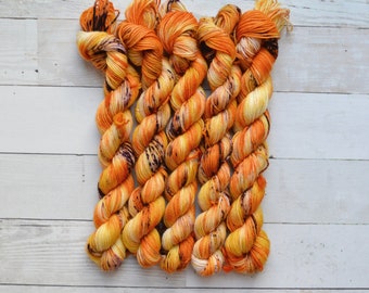 hand dyed yarn | Mini Skein | fingering weight | Yarn | Superwash | Speckled Yarn | fingering | Sock Yarn | multi colored | Corn Maze