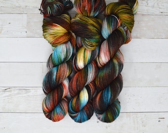 hand dyed yarn | fingering weight yarn | Yarn | Superwash | Speckled Yarn | fingering yarn | Sock Yarn | multi colored | Backwoods
