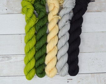 hand dyed yarn | Mini Skein | fingering weight | Yarn | Superwash | Speckled Yarn | fingering | Sock Yarn | multi colored | Hay Ride