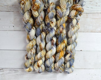 Surf Fishing Hand Dyed Yarn | Speckled Superwash Merino Mini Skein