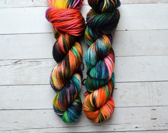 Aubs Worsted | hand dyed yarn | handdyed yarn | hand dyed worsted yarn | worsted yarn | worsted weight | Happy Hour