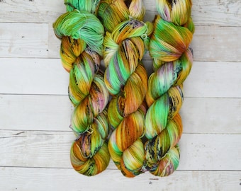 Handgeverfd vingergewichtgaren | Superwash merinowolmix, veelkleurig (463 m)