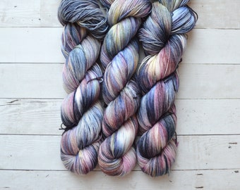 Hand Dyed Fingering Weight Yarn | 75% Superwash Merino Wool