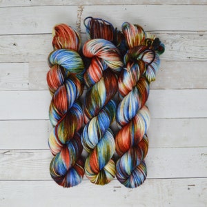 Aubs Worsted | hand dyed yarn | handdyed yarn | hand dyed worsted yarn | worsted yarn | worsted weight | Speckled Yarn | Party @ My House