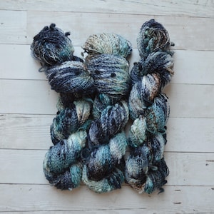 Mandy Slub | hand dyed yarn | fingering weight yarn | Yarn | Speckled Yarn | fingering yarn | Sock Yarn | multi colored | Inner Harbor