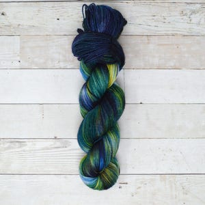 Sparkle Yarn | hand dyed yarn | fingering weight yarn | Yarn | Superwash | fingering yarn | Sock Yarn | multi colored | Interstellar