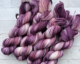 hand dyed yarn | fingering weight yarn | Yarn | Superwash | fingering yarn | Sock Yarn | multi colored | Winter Rose