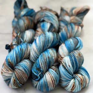 Hand Dyed DK Yarn | 100% Superwash Merino Wool, Chesapeake Sunset