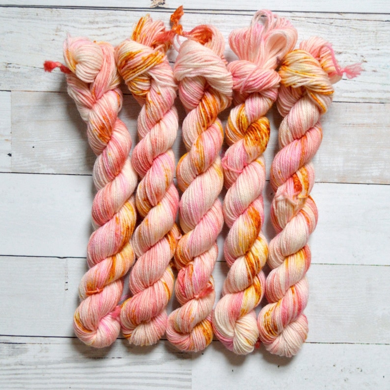 Hand Dyed Yarn Mini Skein Fingering Weight Yarn Etsy Australia