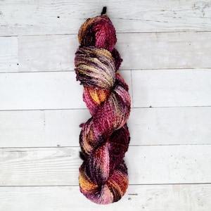 Mandy Slub | hand dyed yarn | fingering weight yarn | Yarn | Speckled Yarn | fingering yarn | Sock Yarn | multi colored | Sangria
