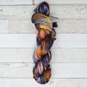 hand dyed yarn | bulky weight yarn | speckled yarn | bulky yarn | speckles | Sweater Yarn | 100% SWM |multi | Comfort Zone