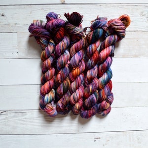 hand dyed yarn | Mini Skein | fingering weight | Yarn | Superwash | Speckled Yarn | fingering | Sock Yarn | multi colored | Kaleidoscope