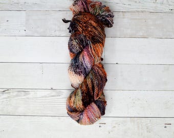 Hand Dyed Speckled Fingering Weight Yarn | Superwash Merino Nylon Blend